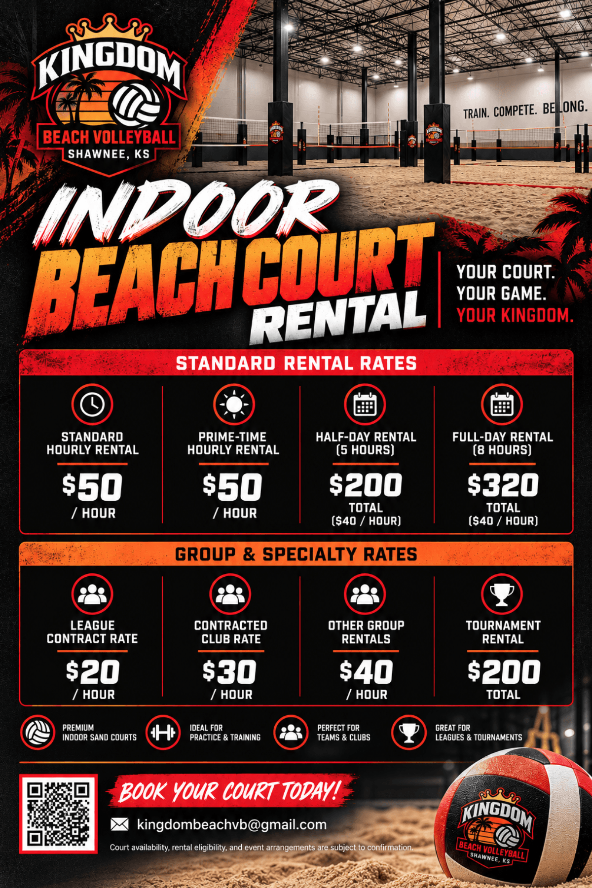 Indoor Beach Court Reservation